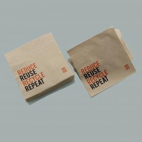 Biodegradable and Compostable Brown Paper Napkin