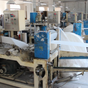 Production site of paper napkin